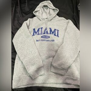 Miami Gray Hoodie